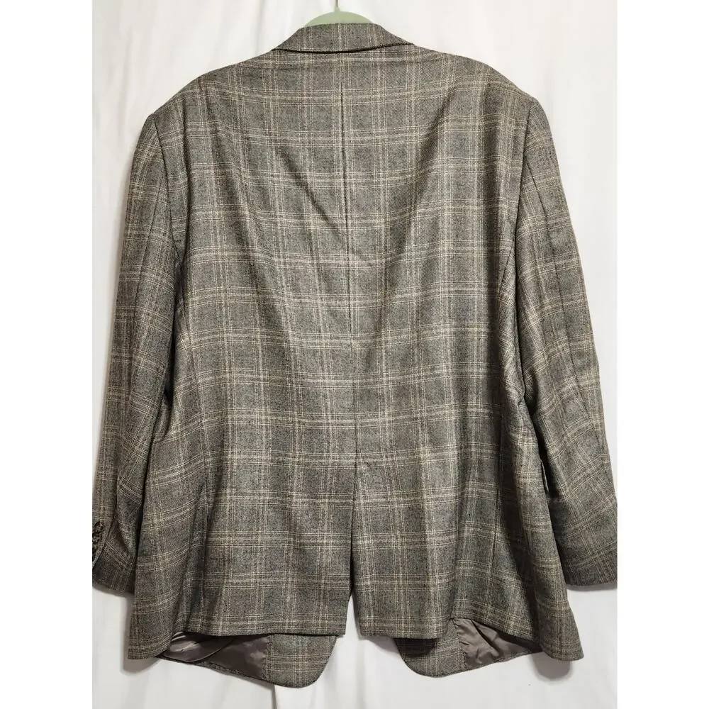 Hart Schaffner Marx Coat Loro Piana 100% Worsted Cashmere 50R See‎ Pics READ!